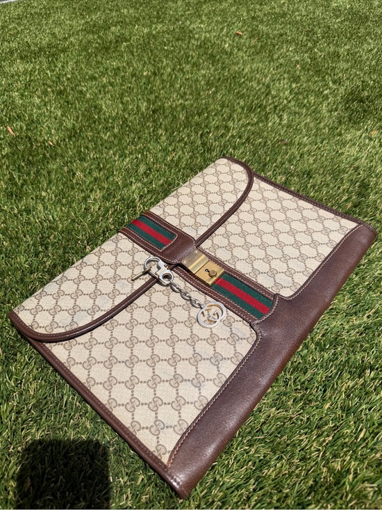 Gucci Handbags - GUCCI Ophidia Accessory Sherry Line document case VINTAGE RARE